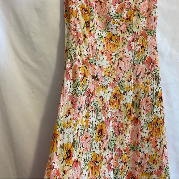 Ann Taylor LOFT sleeveless Dress, Size 0, warm Floral print - Picture 7 of 7